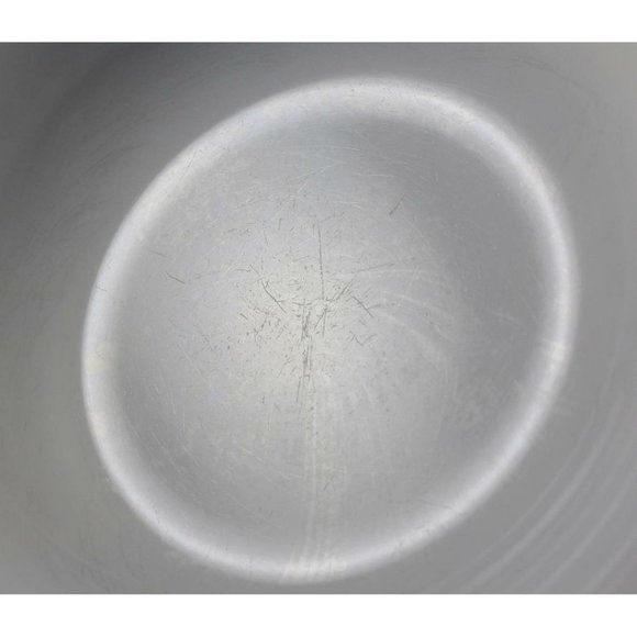 Vintage Crown Corning Opaque White Glass Serving Bowl 9 1/2" Flanged Rim USA - Picture 5 of 6